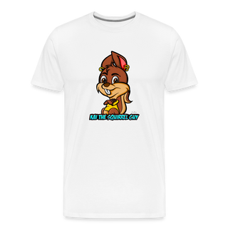 Kai The Squirrel Guy Men's Premium T-Shirt - white