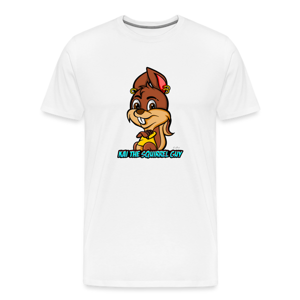 Kai The Squirrel Guy Men's Premium T-Shirt - white