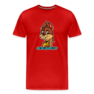 Kai The Squirrel Guy Men's Premium T-Shirt - red