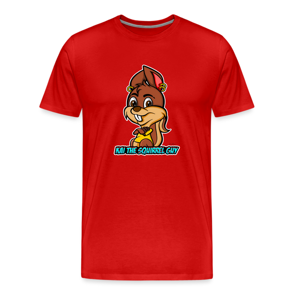 Kai The Squirrel Guy Men's Premium T-Shirt - red