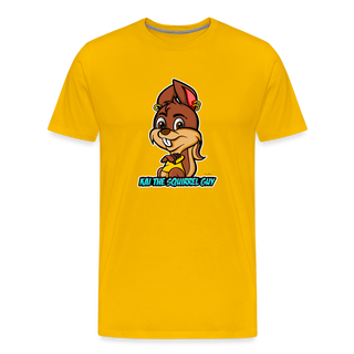 Kai The Squirrel Guy Men's Premium T-Shirt - sun yellow