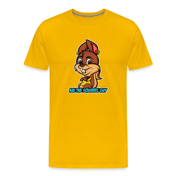 Kai The Squirrel Guy Men's Premium T-Shirt - sun yellow