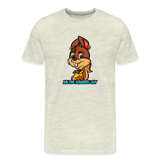 Kai The Squirrel Guy Men's Premium T-Shirt - heather oatmeal