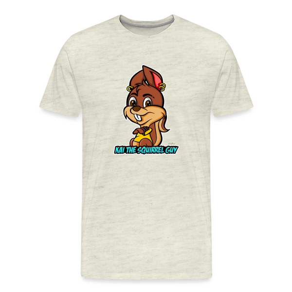 Kai The Squirrel Guy Men's Premium T-Shirt - heather oatmeal