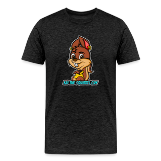 Kai The Squirrel Guy Men's Premium T-Shirt - charcoal grey