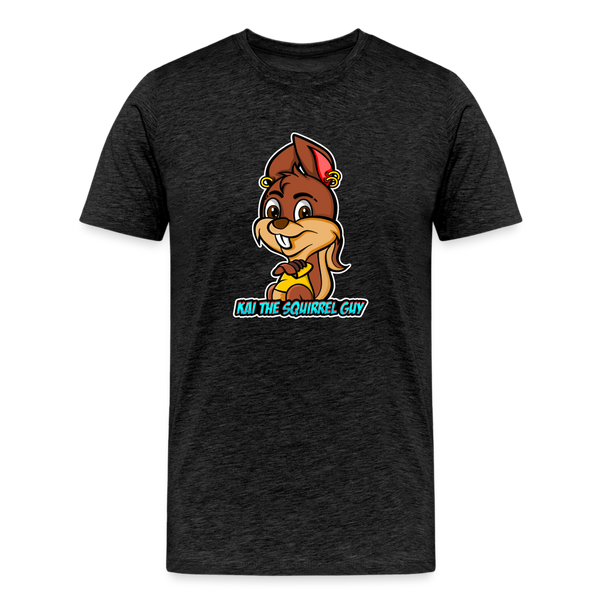 Kai The Squirrel Guy Men's Premium T-Shirt - charcoal grey